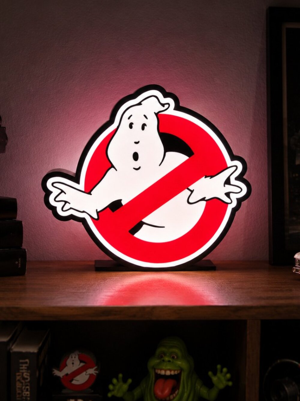 Ghostbusters Logo LED Light 3D Printed Display Sign | USB Powered 9" x 7.75"